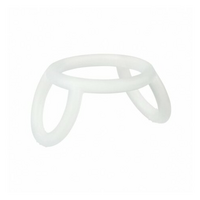 Силіконова ручка-гризунець Olababy для пляшки GentleBottle Frost, білий (713289025038) 