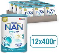  Сухая молочная смесь Nestle NAN 3 Optipro с олигосахаридом 2'FL для детей от 12 месяцев 400 г 