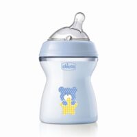 Пластикова пляшечка Chicco Natural Feeling, 250 мл, блакитна (81323.20) 