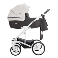 Універсальний візочок 2 в 1 Bebetto Torino 01B, текстиль сірий графіт, чорна рама (503.26.19.B01)