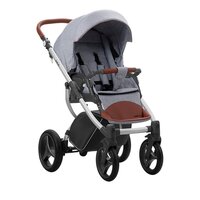 Універсальна коляска 2 в 1 Bebetto Luca 12B, сірий текстиль, чорна рама (503.20.18.B12)