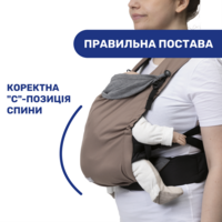 Сумка нагрудная Chicco Skin Fit, бежевая (87032.77)