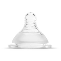 Прозора силіконова соска Baboo на широке горлечко, повільний потік, 0+ міс., 2 шт. (4-110) 