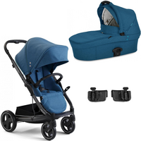 Комплект X-Lander Petrol Blue: прогулочная коляска X-Cite, люлька X-Pram, адаптеры (6910424344) 