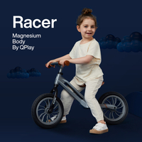 Детский биговел Qplay Racer с надувными колесами, черный с красным (B-300BlackRed)