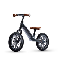 Детский биговел Qplay Racer с надувными колесами, черный с красным (B-300BlackRed)