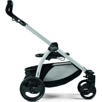 Прогулянкова коляска Peg-Perego Book Plus Versilia, бежева з білим, сіре шасі (2000000123677)