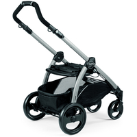 Прогулянкова коляска Peg-Perego Book Plus Versilia, бежева з білим, сіре шасі (2000000123677)