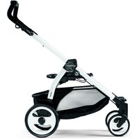 Прогулочная коляска Peg-Perego Book Plus 51 Versilia, бежевая с белым, черно-белое шасси (2000000123738)