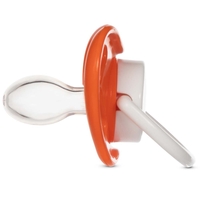 Симетрична силіконова пустушка Baboo Marine 6+, помаранчева (5-026)