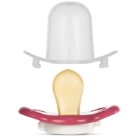 Симметричная латексная пустышка Baboo Sea Life 6+, красная (5-041)