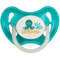 Нічна латексна кругла пустушка Baboo Sea Life 0+, бірюзова (5-043) 