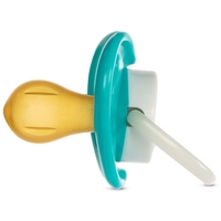 Нічна латексна кругла пустушка Baboo Sea Life 0+, бірюзова (5-043)