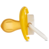 Латексна кругла пустушка Baboo Marine 0+, жовта (5-044)