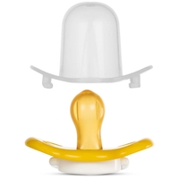 Латексна кругла пустушка Baboo Marine 0+, жовта (5-044)