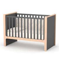 Дитяче ліжко Верес Ніцца, темно-сірий, 120х60 см (07.3.1.36.16) 