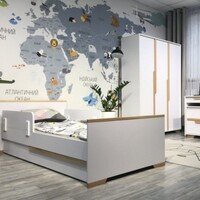 Підліткове ліжко Верес Сіетл, 190х80 см, біло-буковий (27.1.1.37.15)