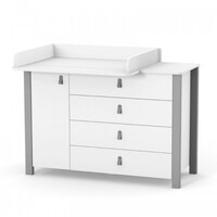 Комод Верес Монако 1200, біло-графітовий (35.2.351.2.32)