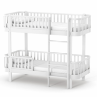 Двоярусне підліткове ліжко Верес Монако, 190х80 см, білий (27.4.1.21.06) 