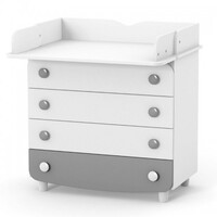 Комод-пеленатор Верес 900, фільонка, біло-графітовий (33.4.1.2.32)