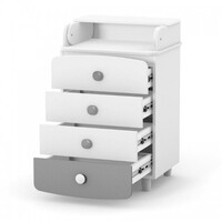 Комод-пеленатор Верес 600, біло-графітовий (32.4.1.2.32)