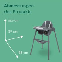 Стільчик для годування Bebe Confort Meely Dark Grey (2712551210)