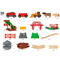 Детская железная дорога BRIO Ферма с животными (33984)