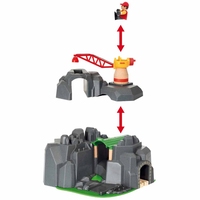 Игровой набор для железной дороги BRIO Тоннель с подъемным краном (33889)