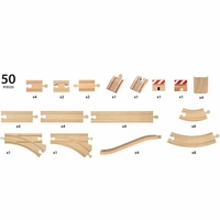 Большой набор расширений для железной дороги BRIO, 50 эл. (33772)
