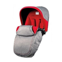 Сидіння для коляски Peg-Perego Pop-Up MF53-DX79, червоне з сірим (ISPV300062MF53DX79) 