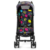 Прогулянкова коляска Peg-Perego Pliko Mini Classico Manri, чорна з малюнком (IPKR280035MK01RO01) 