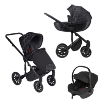 Комплект 3 в 1 Anex m/type: коляска SE02 Hide і автокрісло Avionaut Cosmo Black SS-06 (691368275) 