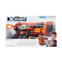 Скорострельный бластер Zuru X-Shot Skins Griefer Game Over, 12 патронов (36561D)