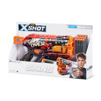 Скорострельный бластер Zuru X-Shot Skins Griefer Game Over, 12 патронов (36561D)