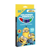 Кольорові олівці YES Minions, 12 кольорів (290706) 