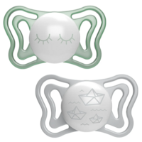 Люмінесцентна силіконова пустушка Chicco Physio Light, від 16 до 36 місяців, 2 шт. (71039.41) 