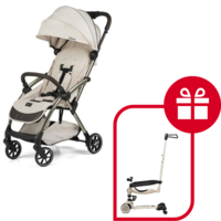 Прогулянкова коляска Leclerc Influencer Air Cloudy Cream + подарунок (LEC20014PR) 