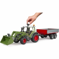 Трактор Bruder Fendt Vario 211 з навантажувачем та причепом (02182)