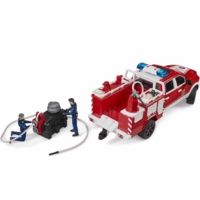 Пожарный джип Bruder Dodge RAM 2500 со светом, звуком, водой и фигуркой (02544)