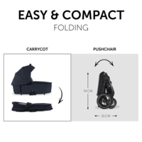 Універсальна коляска 2 в 1 Hauck Walk N Care Dark Navy Blue (16545-4)