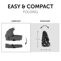 Универсальная коляска 2 в 1 Hauck Walk N Care Air Dark Grey (16548-5)