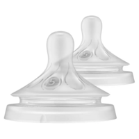 Соска силиконовая Philips AVENT Natural Естественный поток, от 6 мес., быстрый поток, 2 шт. (SCY965/02) 
