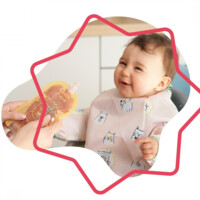 Нагрудник с длинными рукавами Badabulle, розовый (B007024)