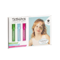 Набор маркеров для аквагрима Nailmatic зеленый, голубой, розовый (140TPLANET) 