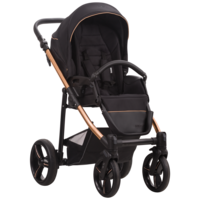 Прогулянкова коляска Bebetto Nico Estilo PRO 02 Чорний / Мідна рама (503.23.23.P02) 