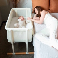 Дитяче ліжко Childhome 2 в 1 Evolux Bedside Crib, біле (EVOBSCNW)