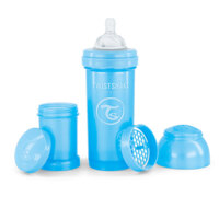 Антиколікова пляшечка із силіконовою соскою Twistshake Pearl Blue, 260 мл (78381) 