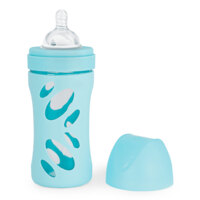 Скляна антиколікова пляшечка із силіконовою соскою Twistshake Pastel Blue, 260 мл  (78583) 