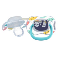 Пустушка силіконова реверсивна Bebe Confort Lazy Sloth, 2 шт., 6-36 міс. (3104202090) 