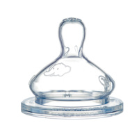 Соска силіконова Bebe Confort Emotion, розмір S2, 2 шт, середній та швидкий потік (3102201100) 